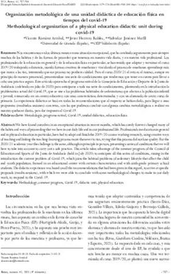 Organización metodológica de una unidad didáctica de educación física en Methodological organization of a physical education didactic unit during ...