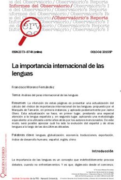 La importancia internacional de las lenguas - Instituto ...