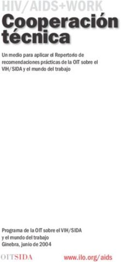 Cooperación técnica HIV/AIDS+WORK - www.ilo.org/aids