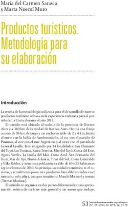 Productos turísticos. Metodología para su elaboración