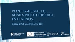 PLAN TERRITORIAL DE SOSTENIBILIDAD TURÍSTICA EN DESTINOS - COMUNITAT VALENCIANA 2021 - Turisme ...
