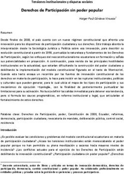 Derechos de Participaci&oacute;n sin poder popular
