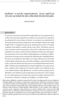 Aceleraci&oacute;n social: consecuencias &eacute;ticas y pol&iacute;ticas de una sociedad de alta velocidad desincronizada