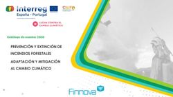 PREVENCIÓN Y EXTINCIÓN DE INCENDIOS FORESTALES ADAPTACIÓN Y MITIGACIÓN AL CAMBIO CLIMÁTICO - Catálogo de eventos 2020
