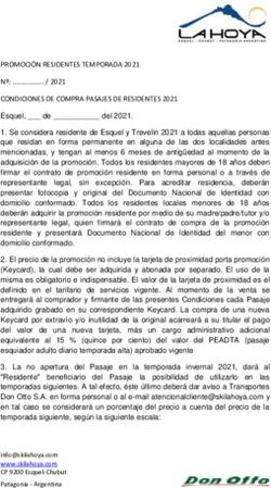 PROMOCI&Oacute;N RESIDENTES TEMPORADA 2021 N&ordm;: / 2021 CONDICIONES DE COMPRA PASAJES DE RESIDENTES 2021 - Ski La Hoya