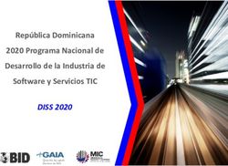 República Dominicana 2020 Programa Nacional de Desarrollo de la Industria de Software y Servicios TIC - DISS 2020 - PYMES