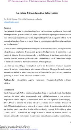 La cultura f&iacute;sica en la pol&iacute;tica del peronismo - Congreso de ...
