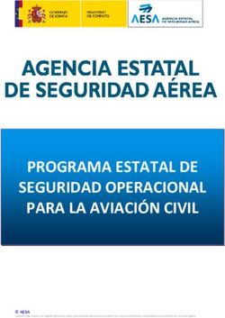 PROGRAMA ESTATAL DE SEGURIDAD OPERACIONAL PARA LA AVIACIÓN CIVIL