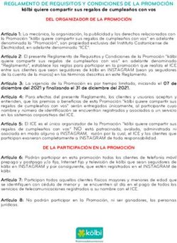 REGLAMENTO DE REQUISITOS Y CONDICIONES DE LA PROMOCIÓN