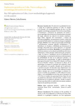 Exploración petrolera en Cuba. Nuevo enfoque a la metodología del análisis de riesgo Key Oil exploration in Cuba. A new methodological approach to ...
