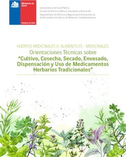 Cultivo, Cosecha, Secado, Envasado, Dispensaci&oacute;n y Uso de Medicamentos