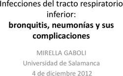 Bronquitis, neumon&iacute;as y sus complicaciones - Infecciones del tracto respiratorio inferior