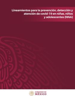 Lineamientos para la prevención, detección y atención de covid-19 en niñas, niños y adolescentes (nna)