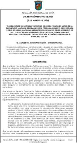ALCALDÍA MUNICIPAL DE CHÍA - DECRETO NÚMERO 040 DE 2021 (3 DE MARZO DE 2021) - Alcaldía de Chía
