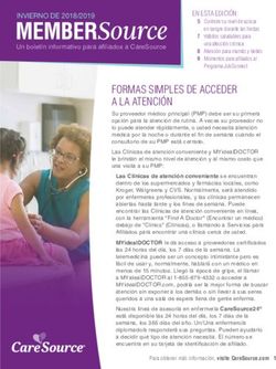 FORMAS SIMPLES DE ACCEDER A LA ATENCIÓN - EN ESTA EDICIÓN: CareSource