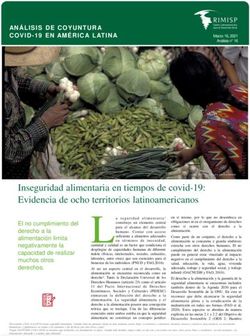Inseguridad alimentaria en tiempos de covid-19: Evidencia de ocho territorios latinoamericanos - RIMISP