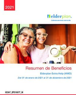 Resumen de Beneficios - Del 01 de enero de 2021 al 31 de diciembre de 2021 Elderplan Extra Help (HMO)