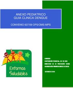 ANEXO PEDIATRICO GUIA CLINICA DENGUE - CONVENIO 637/09 OPS/OMS-MPS