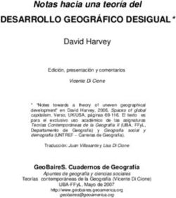 DESARROLLO GEOGR&Aacute;FICO DESIGUAL* - Notas hacia una teor&iacute;a del