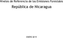 República de Nicaragua - Niveles de Referencia de las Emisiones Forestales - REDD+