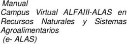 Manual Campus Virtual ALFAIII-ALAS en Recursos Naturales y Sistemas Agroalimentarios (e- ALAS)