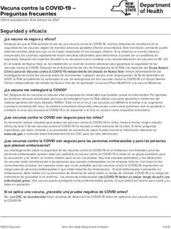 Seguridad y eficacia Vacuna contra la COVID-19 - Preguntas frecuentes