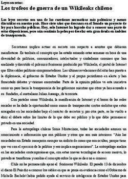 Los trofeos de guerra de un Wikileaks chileno