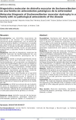 Diagn&oacute;stico molecular de distrofia muscular de Duchenne/Becker en una familia sin antecedentes patol&oacute;gicos de la enfermedad Molecular Diagnosis of ...