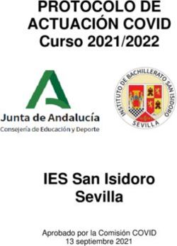 PROTOCOLO DE ACTUACIÓN COVID - Curso 2021/2022 - IES San Isidoro Sevilla Aprobado por la Comisión COVID 13 septiembre 2021