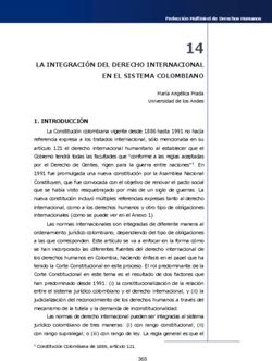 LA INTEGRACIÓN DEL DERECHO INTERNACIONAL EN EL SISTEMA COLOMBIANO