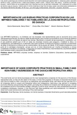 IMPORTANCIA DE LAS BUENAS PRÁCTICAS CORPORATIVAS EN LAS MIPYMES FAMILIARES Y NO FAMILIARES DE LA ZONA METROPOLITANA DE OAXACA - Revista CIEG
