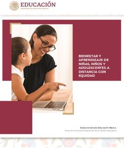 BIENESTAR Y APRENDIZAJE DE NI&Ntilde;AS, NI&Ntilde;OS Y ADOLESCENTES A DISTANCIA CON EQUIDAD