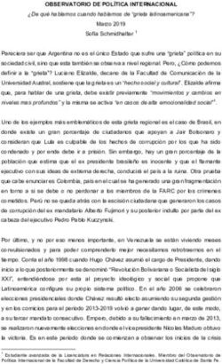 OBSERVATORIO DE POL&Iacute;TICA INTERNACIONAL - Universidad Cat&oacute;lica de Santa Fe