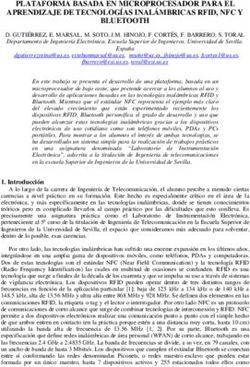 PLATAFORMA BASADA EN MICROPROCESADOR PARA EL APRENDIZAJE DE TECNOLOG&Iacute;AS INAL&Aacute;MBRICAS RFID, NFC Y BLUETOOTH
