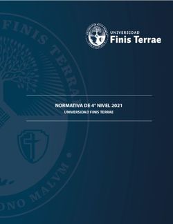 NORMATIVA DE 4 NIVEL 2021 - UNIVERSIDAD FINIS TERRAE - Medicina UFT