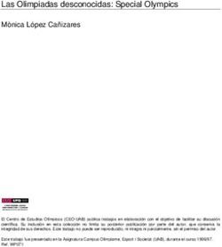 Las Olimpiadas desconocidas: Special Olympics Mònica López Cañizares