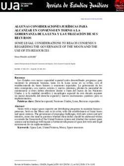 ALGUNAS CONSIDERACIONES JUR&Iacute;DICAS PARA ALCANZAR UN CONSENSO EN TORNO A LA GOBERNANZA DE LA LUNA Y LA UTILIZACI&Oacute;N DE SUS RECURSOS SOME LEGAL ...