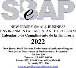 2022 NEW JERSEY SMALL BUSINESS ENVIRONMENTAL ASSISTANCE PROGRAM - NJ.gov