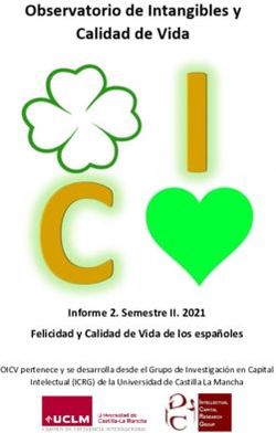 Informe 2. Semestre II. 2021 Felicidad y Calidad de Vida de los españoles - OICV pertenece y se desarrolla desde el Grupo de Investigación en ...