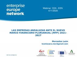 LAS EMPRESAS ANDALUZAS ANTE EL NUEVO MARCO FINANCIERO PLURIANUAL (MFP) 2021- 2027 - Confederación de Empresarios ...