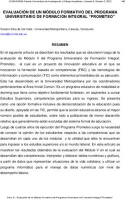 EVALUACIÓN DE UN MÓDULO FORMATIVO DEL PROGRAMA UNIVERSITARIO DE FORMACIÓN INTEGRAL "PROMETEO"