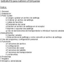 SetEditUFD para Kathrein UFD/Hyundai Índice