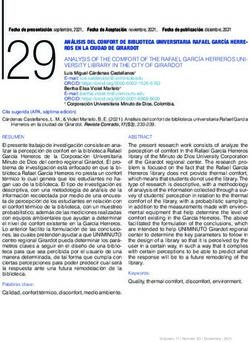 29 AN&Aacute;LISIS DEL CONFORT DE BIBLIOTECA UNIVERSITARIA RAFAEL GARC&Iacute;A HERRE
