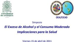 El Exceso de Alcohol y el Consumo Moderado Implicaciones para la Salud - Simposio Viernes 15 de abril de 2011