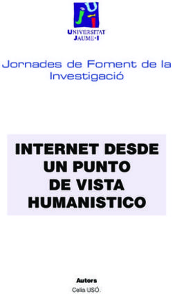 INTERNET DESDE UN PUNTO DE VISTA HUMANISTICO - Jornades de Foment de la Investigaci&oacute;