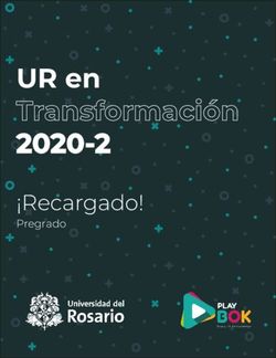 UR en 2020-2 Recargado! - Universidad del Rosario