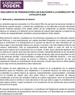 REGLAMENTO DE PRIMARIAS PARA LAS ELECCIONES A LA GENERALITAT DE CATALUNYA 2020