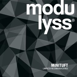 MINITUFT LIMPIEZA RECOMENDACIONES - Modulyss
