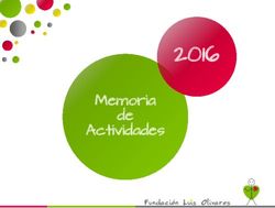 2016 Memoria de Actividades - Fundación Andrés Olivares