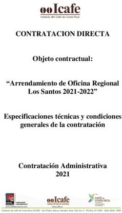 CONTRATACION DIRECTA Objeto contractual: "Arrendamiento de Oficina Regional Los Santos 2021-2022" Especificaciones t&eacute;cnicas y condiciones ...